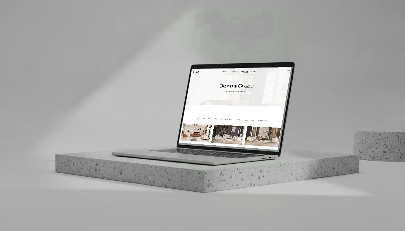 AL-FO Furniture Catalog Website - Project Visual